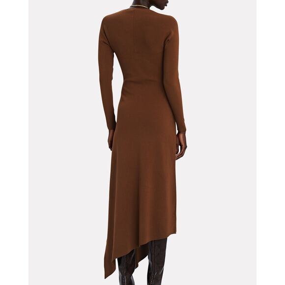 A.L.C. Harvey Rib-Knit Maxi Asymmetrical Hem Dress - Picture 8 of 14